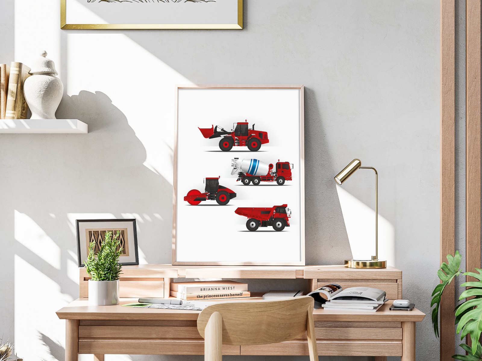 Poster - Red vehicles from Namly