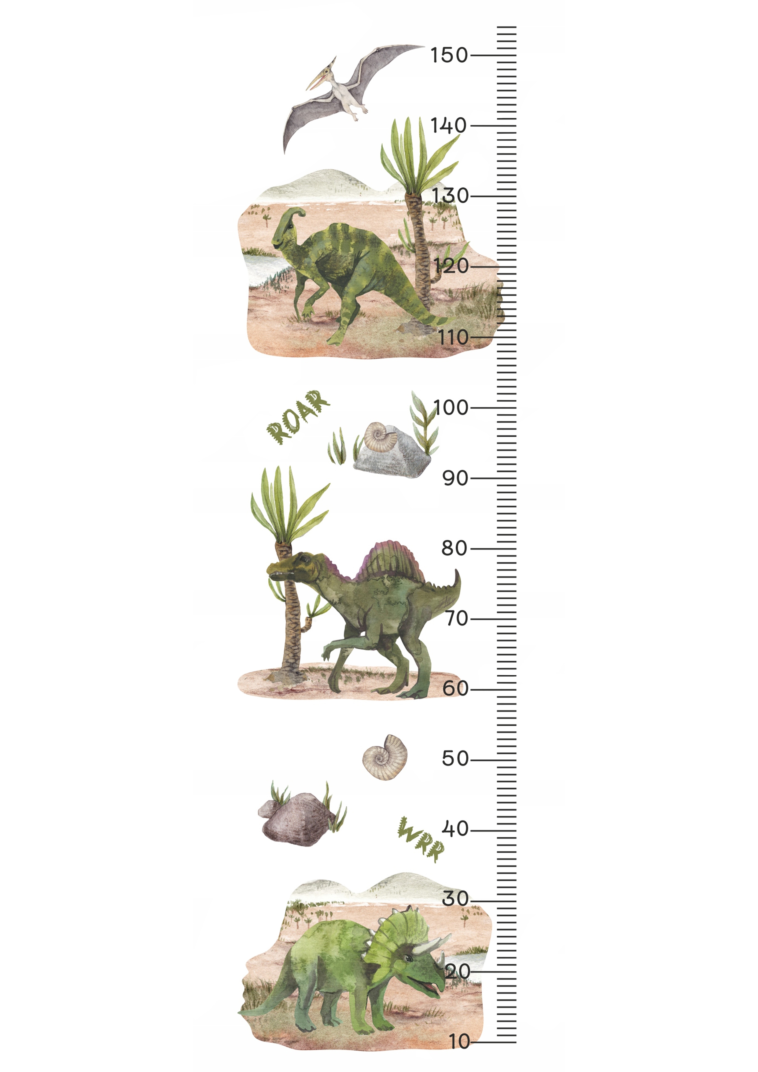 Wallsticker - Dinosaurs 4 / Height Measure from Namly