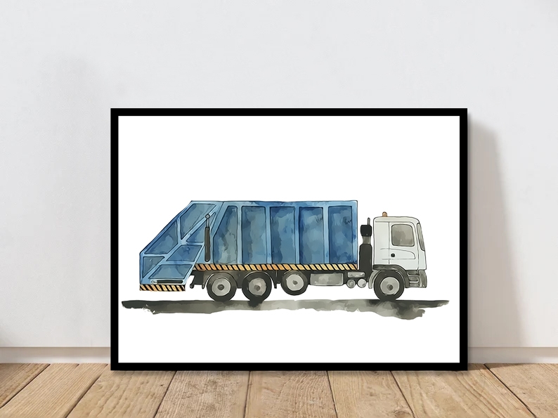 Poster - Garbage Truck from Namly